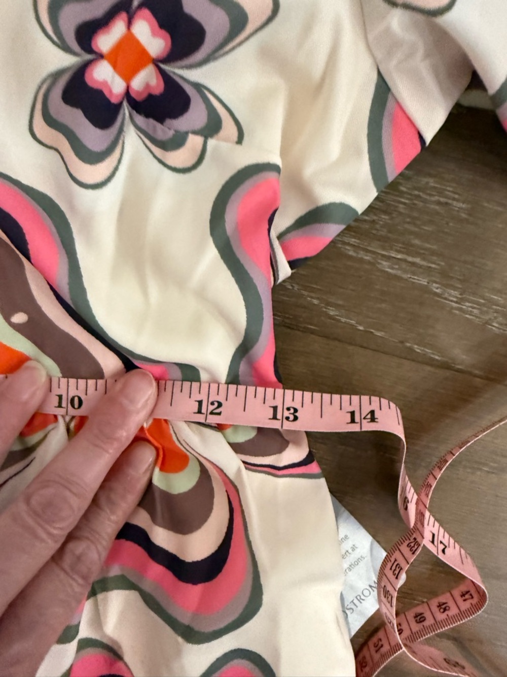 Ciebon Cream Floral Maxi Dress with Orange & Pink Accents - Picture 5 of 14